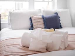 Shades of Blue Elegant Suite l Free Parking + Gym - Image 3